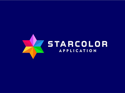 Star Color Logo app application colorful company creative design digital graphic icon logo star tech technology vector web