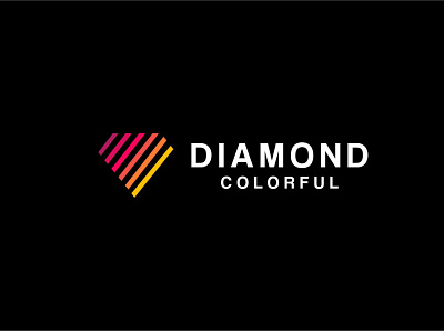 Colorful Diamond Logo app colorful company creative design diamond graphic icon line logo modern tech technology vector