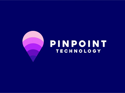 Pin Point app colorful company creative design graphic icon logo pin tech technology vector