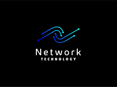 Network Logo app company design digital graphic icon logo network networking tech technology vector