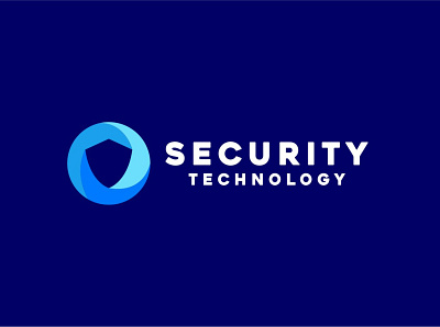 Security Logo app blue company design digital graphic icon logo security shield tech technology vector