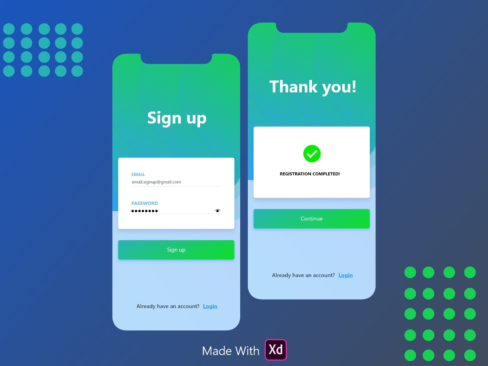 Sign Up Screens by Mohamed Ismail on Dribbble