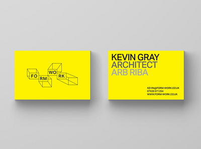 FormWork architect architecture brand brand identity design form logo minimal