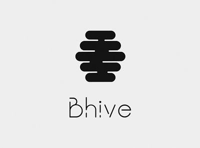 Bhive honey brand logo bee beehive black branding branding design design graphic design honey honey brand logo illustration logo logo design minimal packaging vector