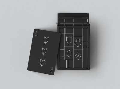 Playing cards black card packaging cards design entertainment fun game game card graphic design illustration minimal packaging play playing cards vector