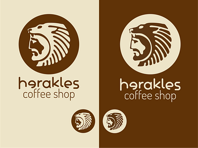 Day 6 - Daily logo challenge - COFFEE SHOP ancient coffee shop coffeeshop dailylogo dailylogochallenge hercules logo