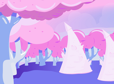 CUTE GAME BACKGROUND * brought to life * background game art game design game level illustration landscape