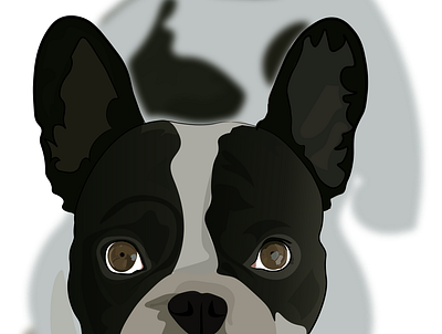 Puggy Puppy animal dog illustration vector