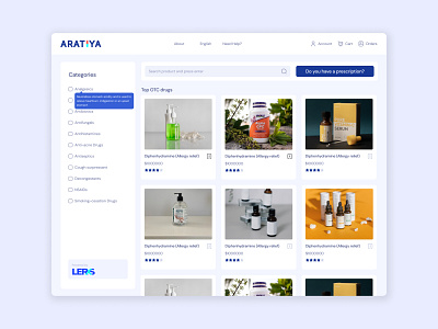 Aratiya app application drug epharmacy mobile ui uiux ux