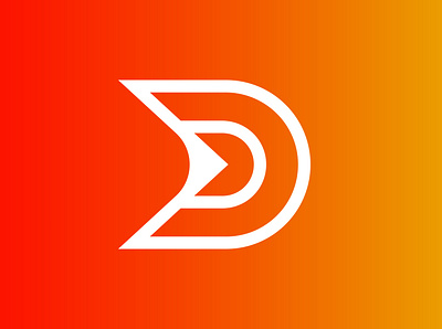 DouArts - Logo Design a d design explore logo logodesign orange red