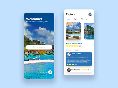 Vacation Booking App - UI/UX Design