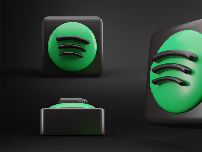 Spotify 3D Logo/Icon - Process Video