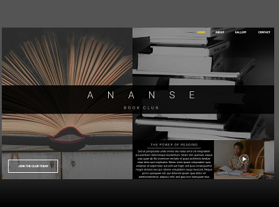 Ananse Book Club - Web Design book club books design web design web development website