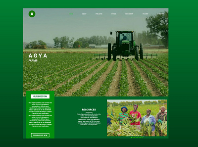 Agya Farms - Web Design branding design ui web design web development website