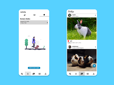 Pet App Mobile App Mock Up app design ui ux web design