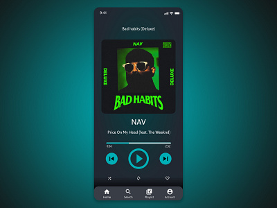 Music app design