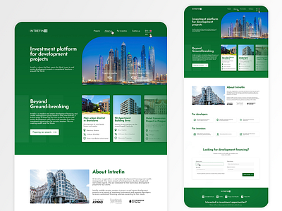 Intrefin - Web design design ui web webdesign