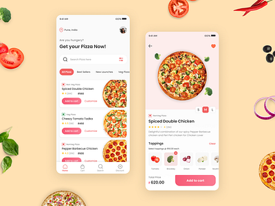 Pizza delivery app