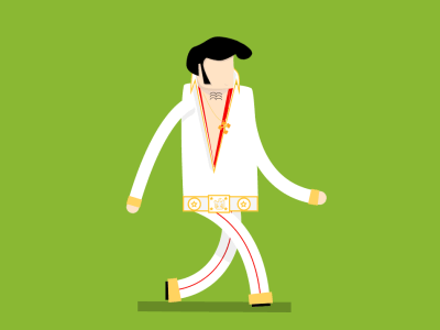 Elvis animation character color elvis gif simple the king walk