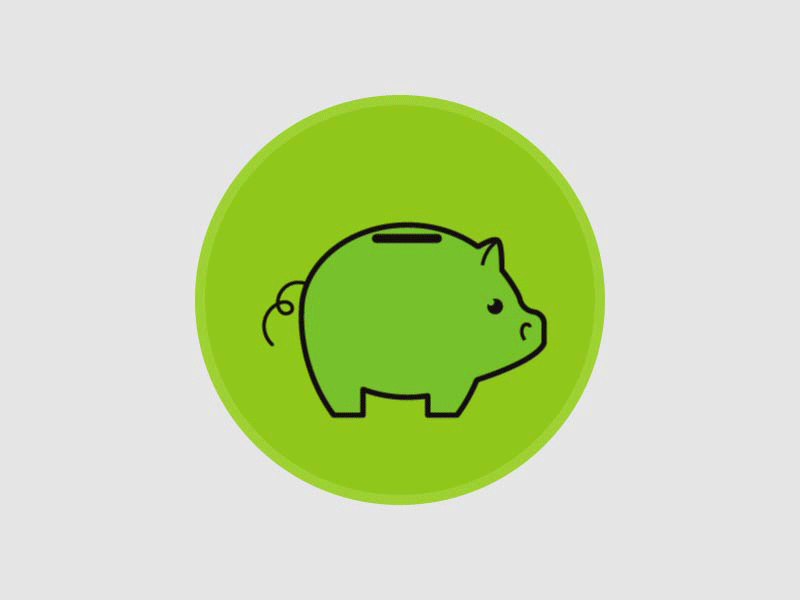 Piggy bank 2d animation bank chalkiopoulos design greece green ilias motion piggy