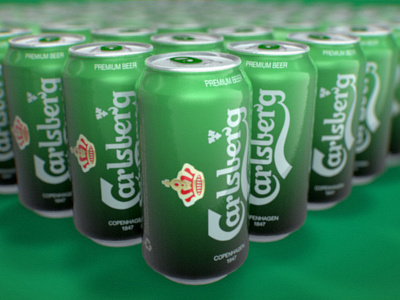 Carlsberg Beer Cans 2d 3d ad animation beer carlsberg design greece motion