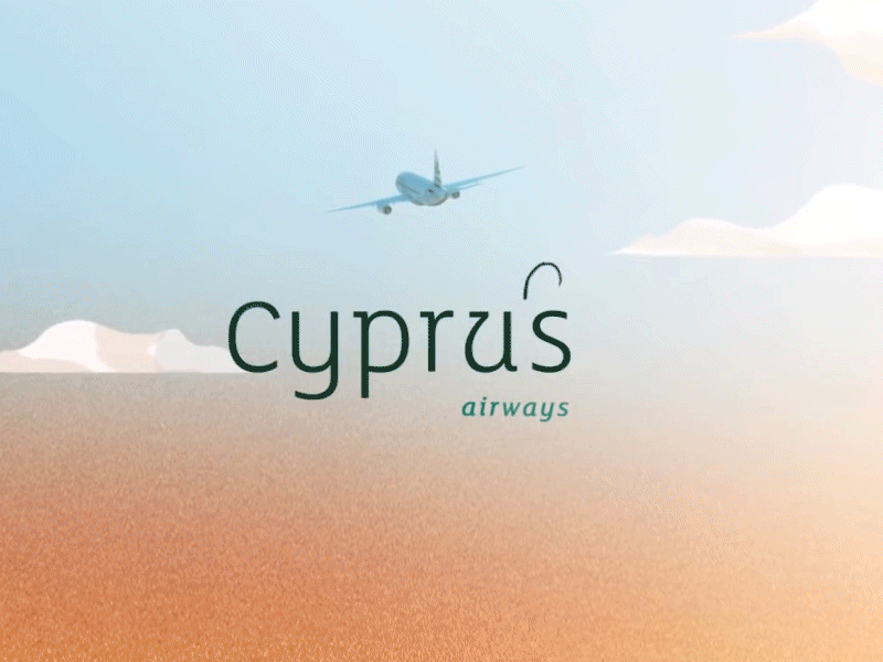 Logo animation 2d airways animation cyprus graphics logo motion motion design olive olive tree typography