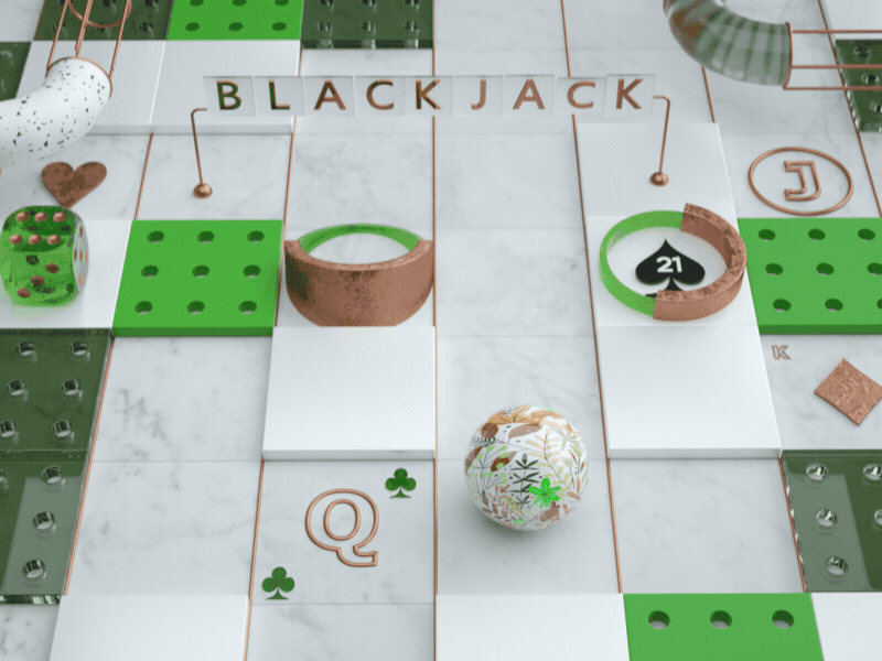Casino - Blackjack 3d animation c4d casino design graphics motion motion graphics