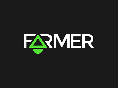 Farmer branding design farmer flat lettermarklogo logodesign logotype minimal typography vector