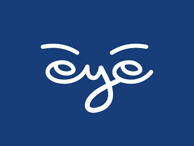 Eye Wordmark branding design eye flat lettermarklogo logo simple vector wordmark
