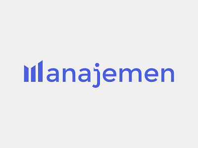 Manajemen Logo branding design flat lettermarklogo logo typography vector