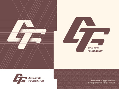 AF logo concept af flat foundation gf initial lettermarklogo logo sport typography