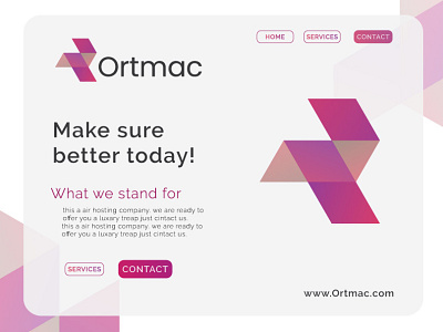 ortmac awesome beautiful branding corporate creative design elegant logo professional unique