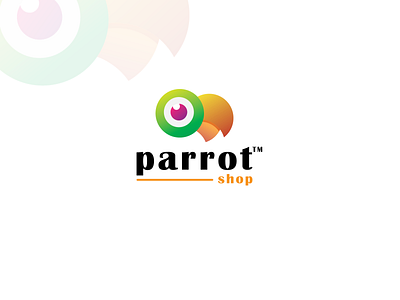 parrot awesome beautiful branding corporate creative design elegant logo professional unique vector