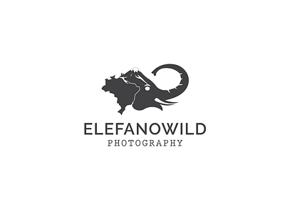 ELEFANOWILD brazil branding creative creative logo elegant elephant logo illustration logo photography professional simple unique vector