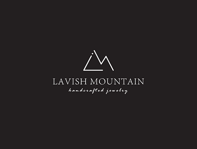 lavish mountain jewelry awesome branding corporate creative elegant flat jewlery latter logo logo mountain logo professional simple unique vector
