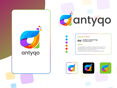 antyqo logo a latter logo awesome branding corporate creative elegant latter logo logo logo design logodesign professional unique