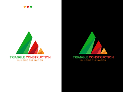 Triangle construction company logo