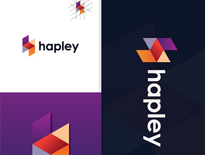 Hapley Logo branding corporate creative design elegant graphic design h logo letter logo logo professional unique