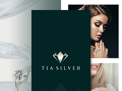 Tia Silver jewelry logo brand identity brand logo branding corporate creative custom logo design elegant graphic design jewelry logo logo logo design logo maker logofolio professional unique