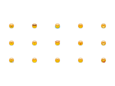 Emoji angry emoji foot in mouth happy innocent smile wink