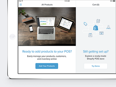 Shopify POS Onboarding cta ios ipad onboarding pos retail shopify software