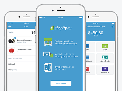 Shopify POS for iPhone app ios iphone mobile payments point of sale pos