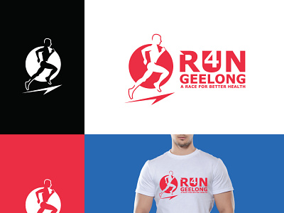 Run 4 Geelong logo logo design