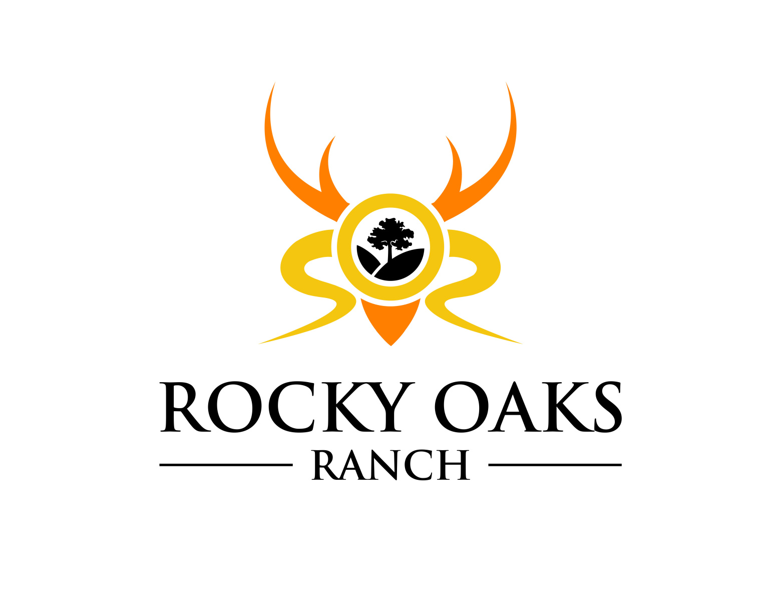 Logo for Rocky Oaks Ranch by Dulal Mia on Dribbble