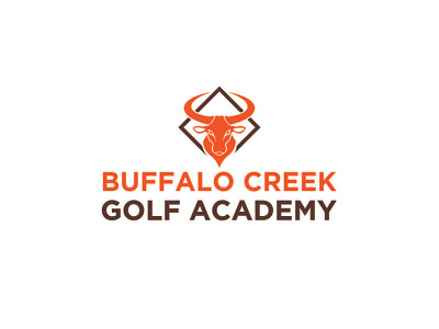 Logo for BUFFALO CREEK GOLF ACADEMY logo logo design