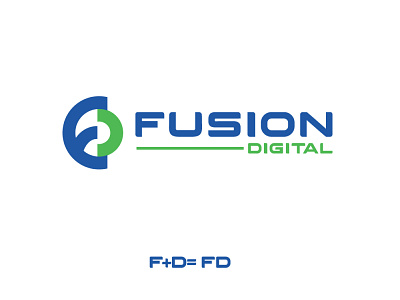 Fusion Digital logo logo design