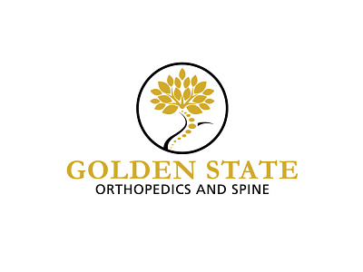 Golden State Orthopedics and Spin logo logo design