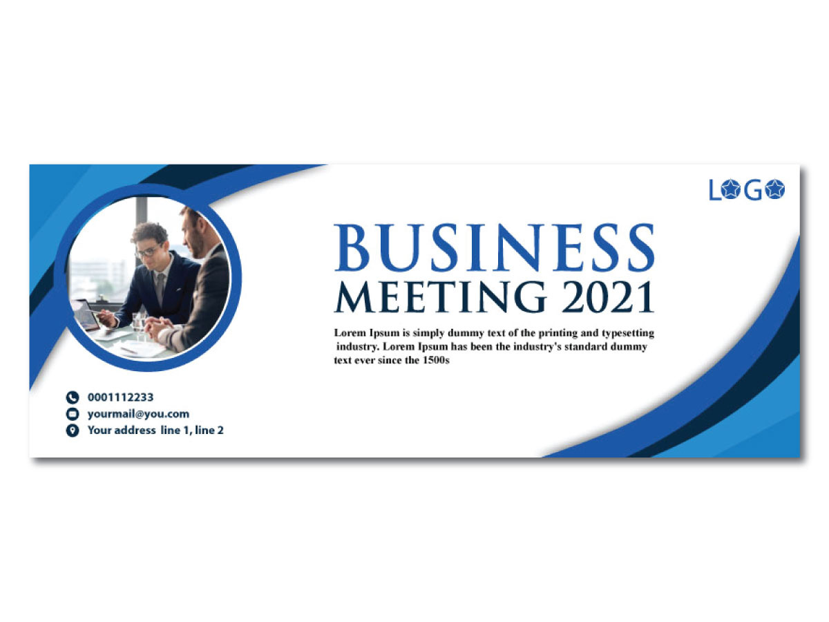 Facebook cover Photo templates for business meeting 2021 by Rakeeb