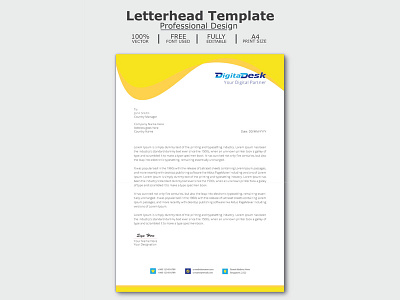 Business letterhead template