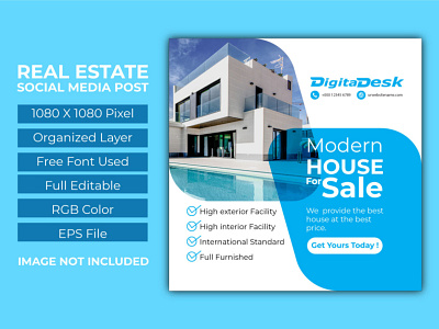 Real Estate Social media Post design branding graphic design poster